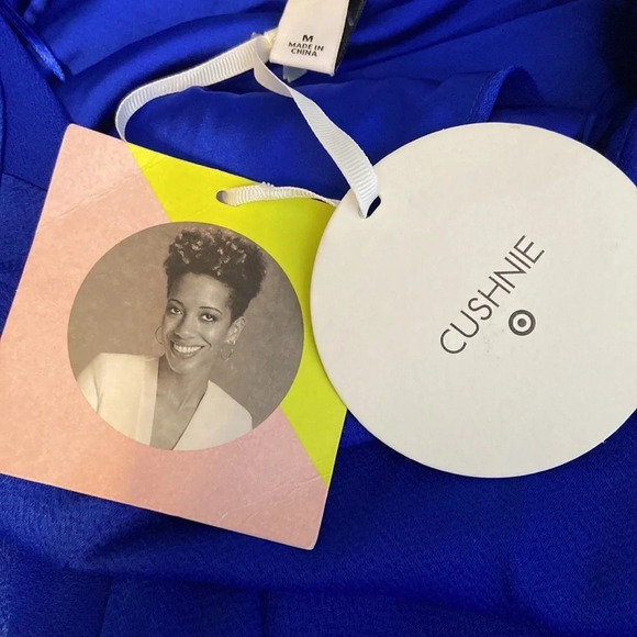 Cushnie (Target) Tie Front Keyhole Back Shirt Dress with Side Slits - Medium - Picture 7 of 10